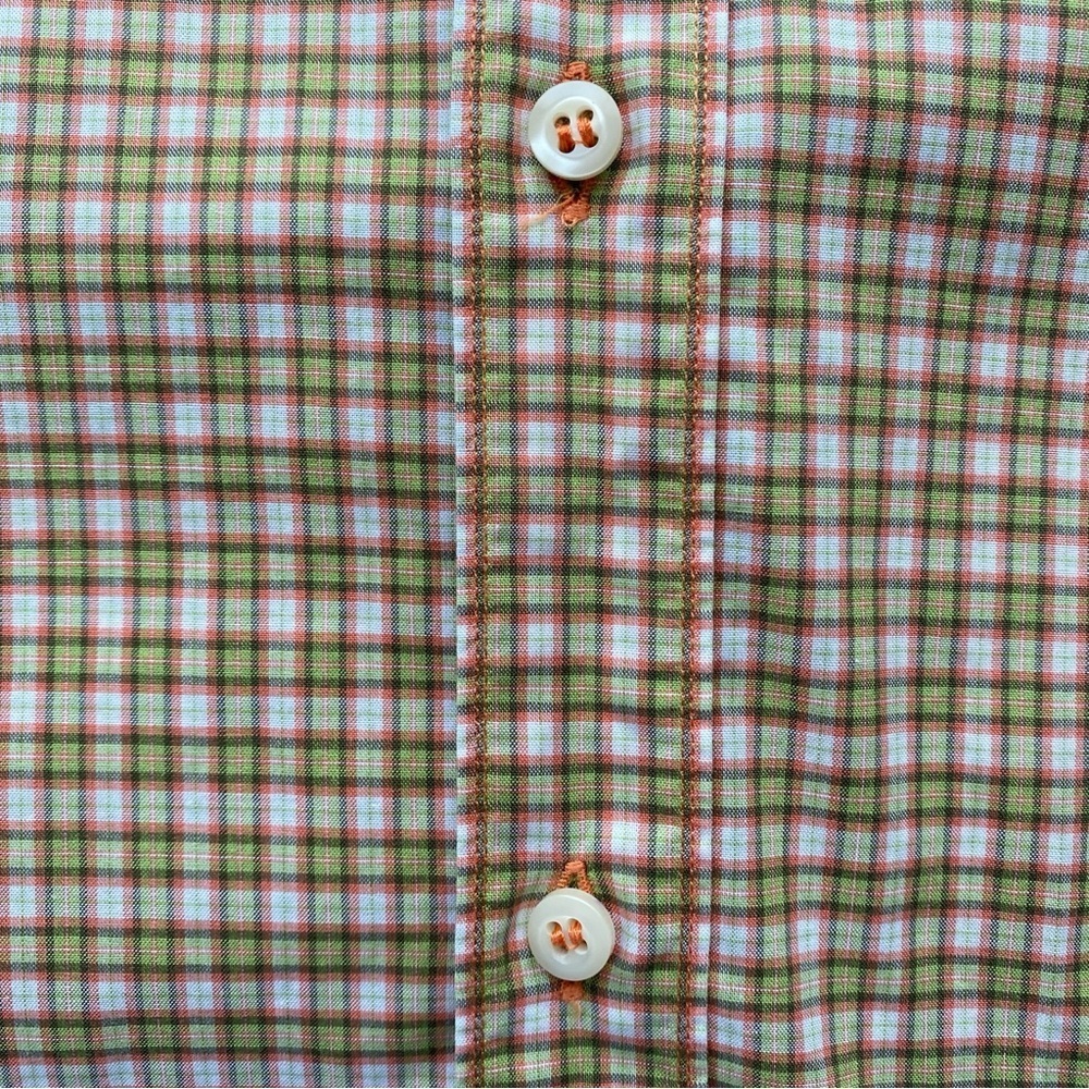 BEVILACQUA Italy Men's Button Up Shirt Plaid Check Size L - Picture 4 of 10